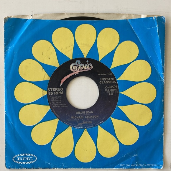 Michael Jackson Billie Jean 45 RPM Record - 1982 - Picture 6 of 6